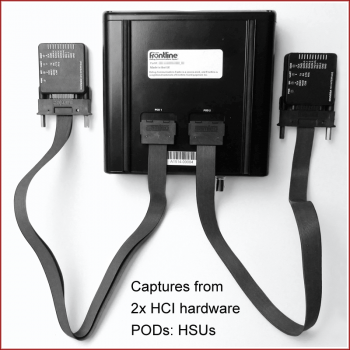 Captures from 2 HCI PODs for HSUs circuit measurement